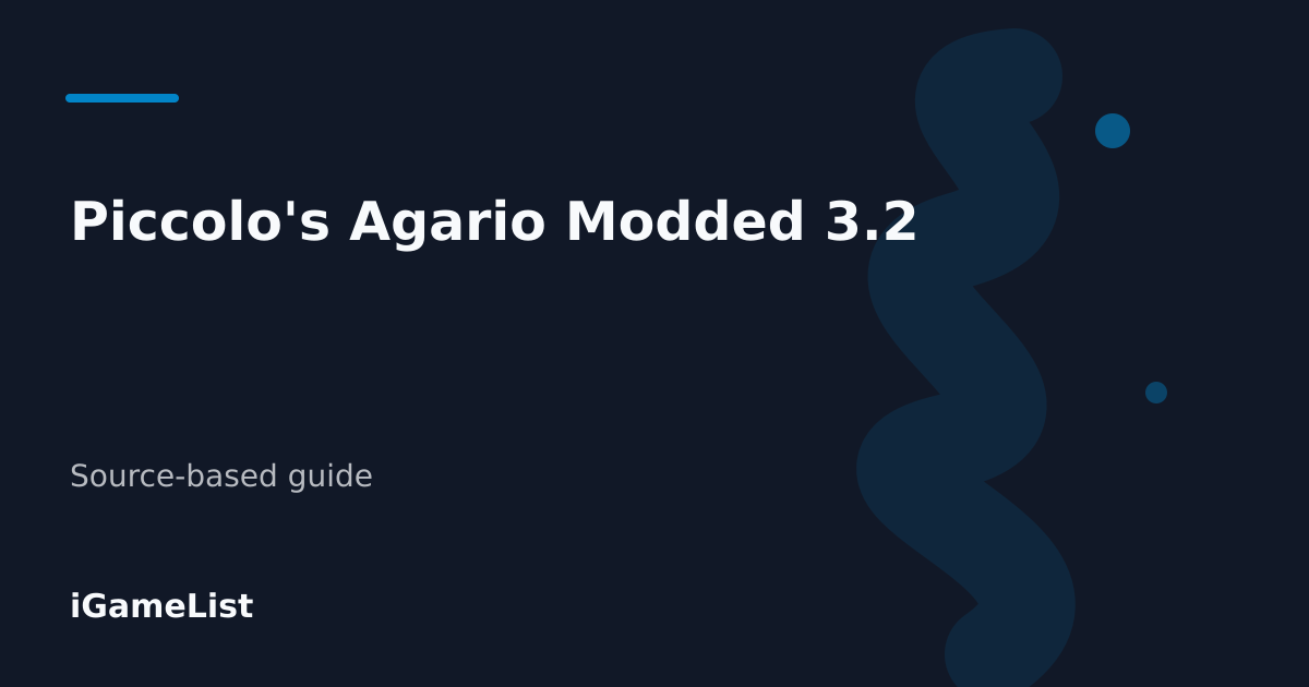 Editorial cover for Piccolo's Agario Modded 3.2