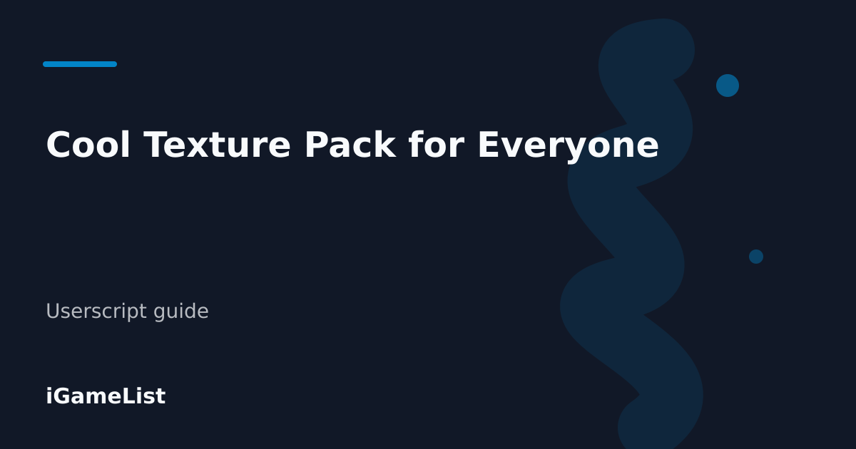 Editorial cover for Cool Texture Pack for Everyone