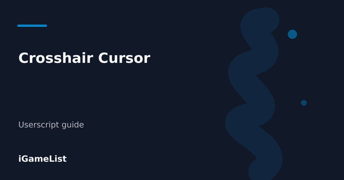 Editorial cover for Crosshair Cursor