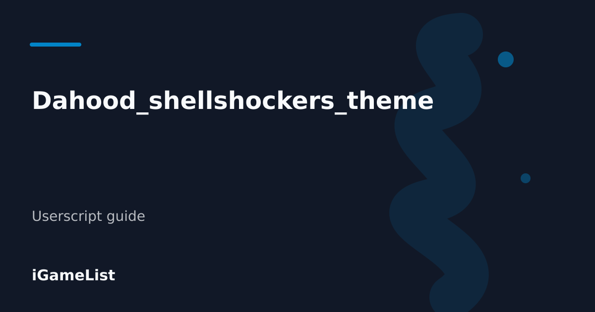 Editorial cover for Dahood_shellshockers_theme