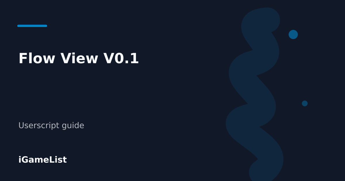 Editorial cover for Flow View V0.1