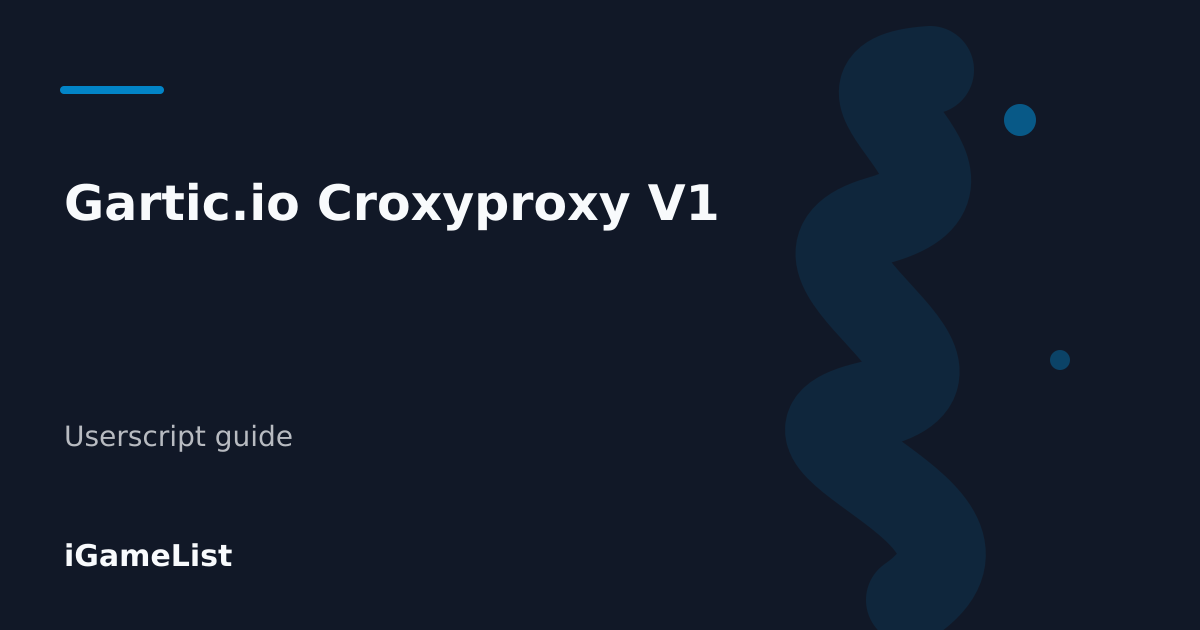 Editorial cover for Gartic.io Croxyproxy V1