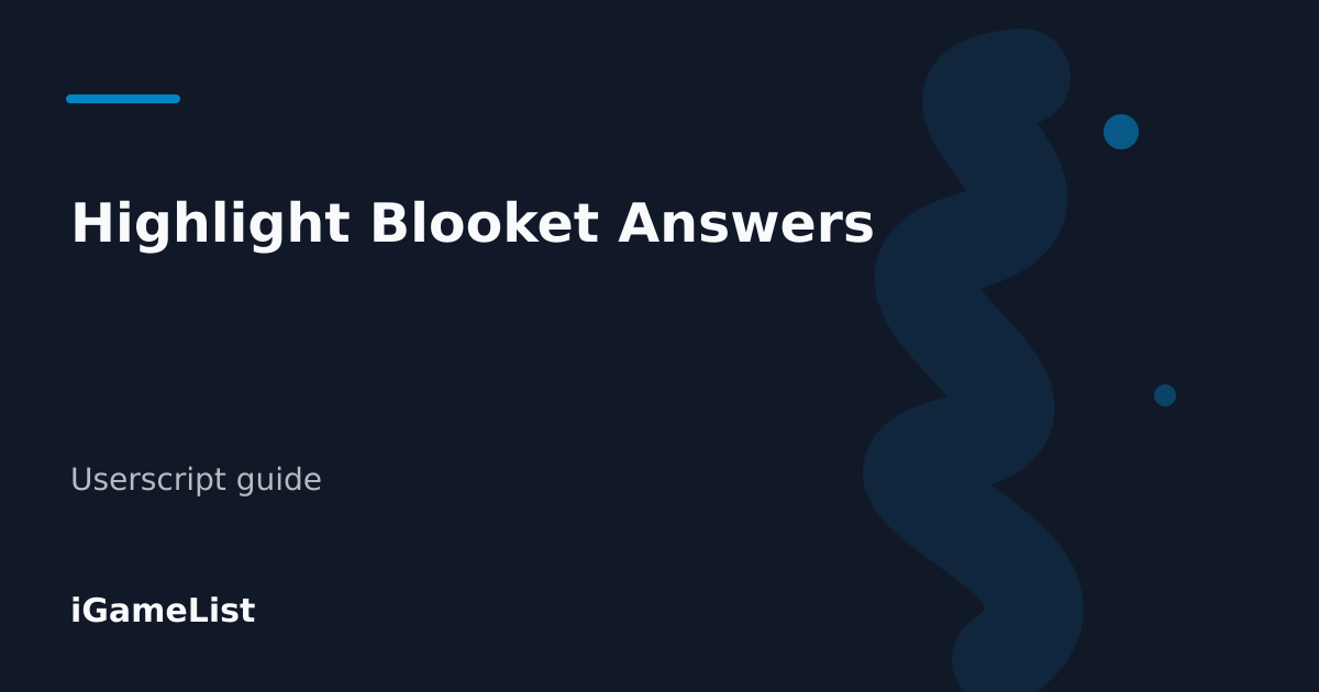 Editorial cover for Highlight Blooket Answers