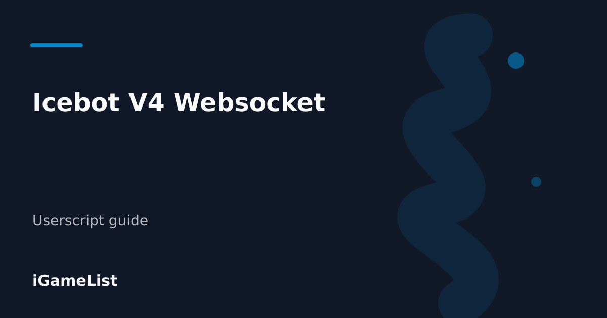 Editorial cover for Icebot V4 Websocket