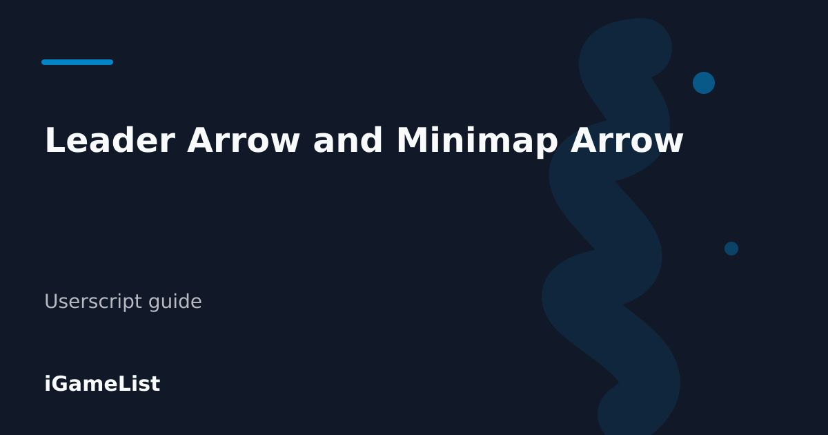 Editorial cover for Leader Arrow and Minimap Arrow