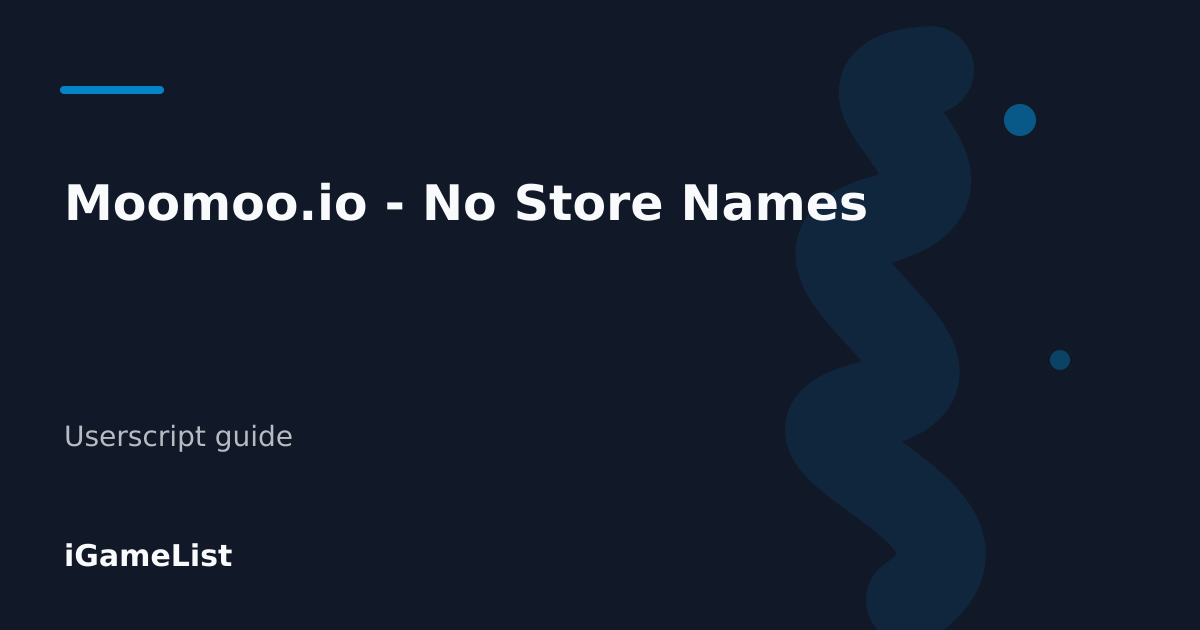 Editorial cover for Moomoo.io - No Store Names