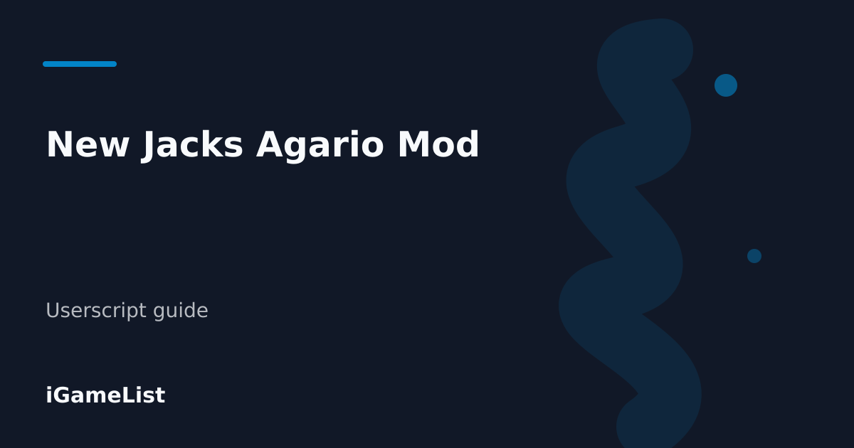 Editorial cover for New Jacks Agario Mod