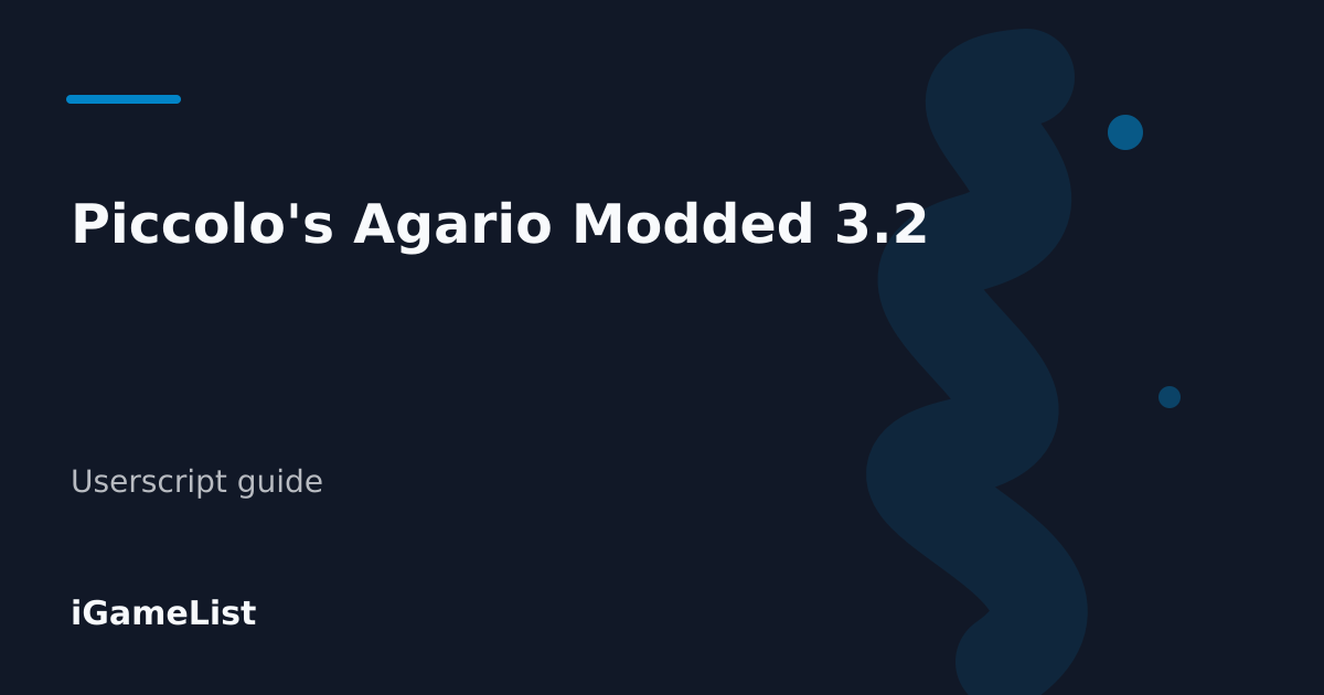 Editorial cover for Piccolo's Agario Modded 3.2