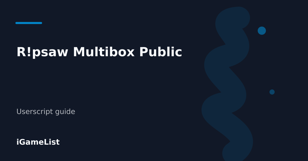 Editorial cover for R!psaw Multibox Public