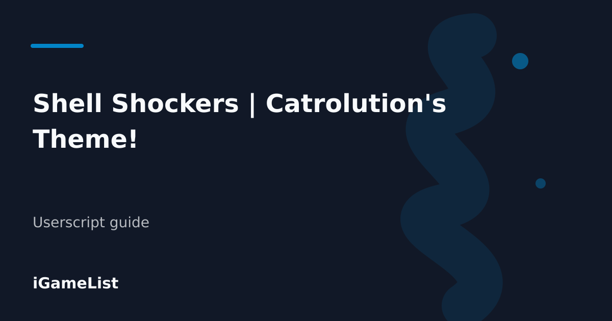 Editorial cover for Shell Shockers | Catrolution's Theme!