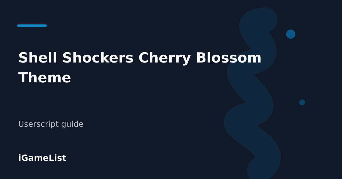 Editorial cover for Shell Shockers Cherry Blossom Theme