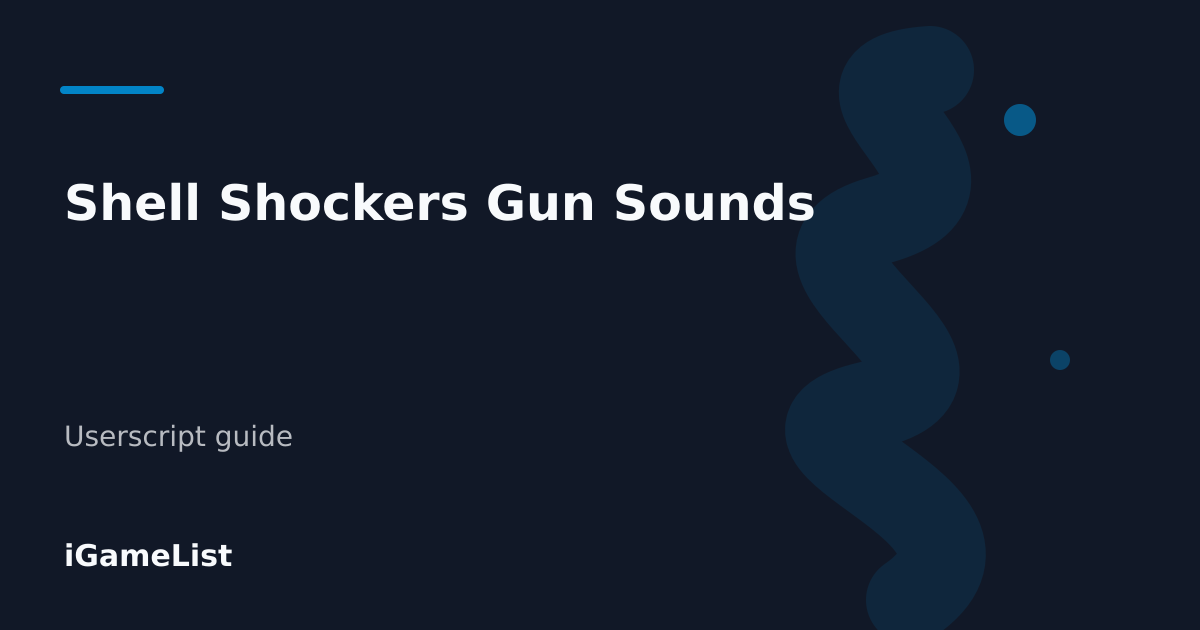 Editorial cover for Shell Shockers Gun Sounds