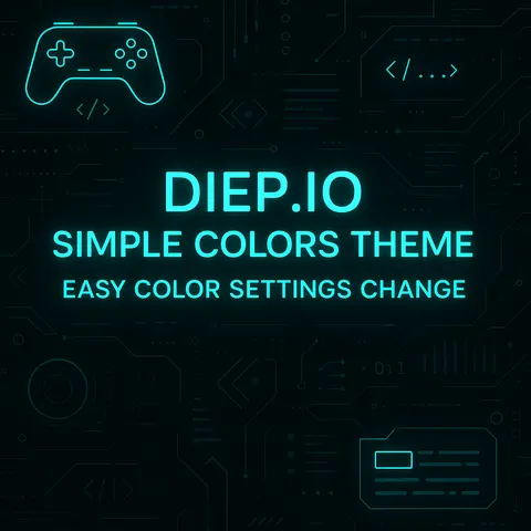 Diep.io Simple Colors Theme | Easy Color Settings Change